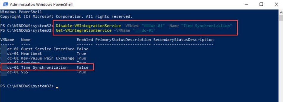 Hyper-V: Configure Time Synchronization for a virtual Domain Controller ...