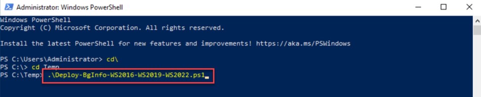PowerShell: BgInfo deployment script for Windows Server 2016, 2019 and ...