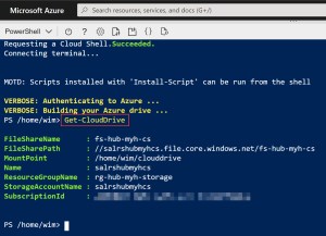 Upload and run an Azure PowerShell script from your clouddrive in Azure ...