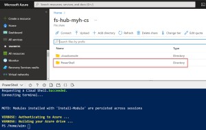 Upload and run an Azure PowerShell script from your clouddrive in Azure ...