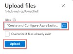 Upload and run an Azure PowerShell script from your clouddrive in Azure ...