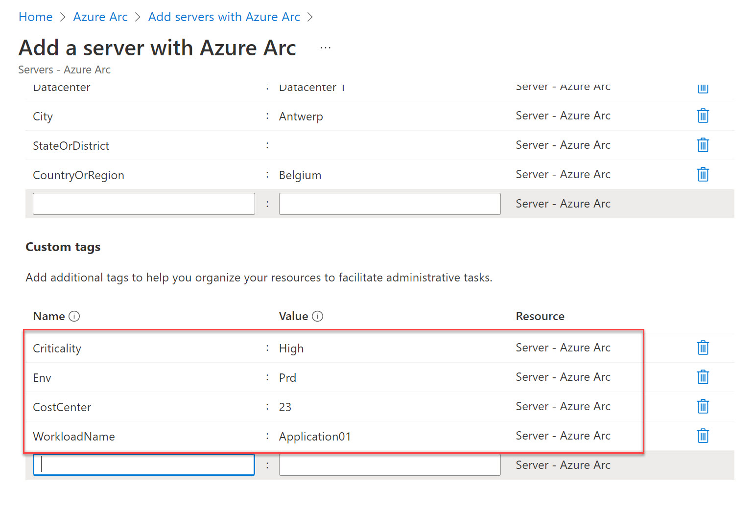 Azure Arc: Using tags with Azure Arc-enabled servers – Wim Matthyssen
