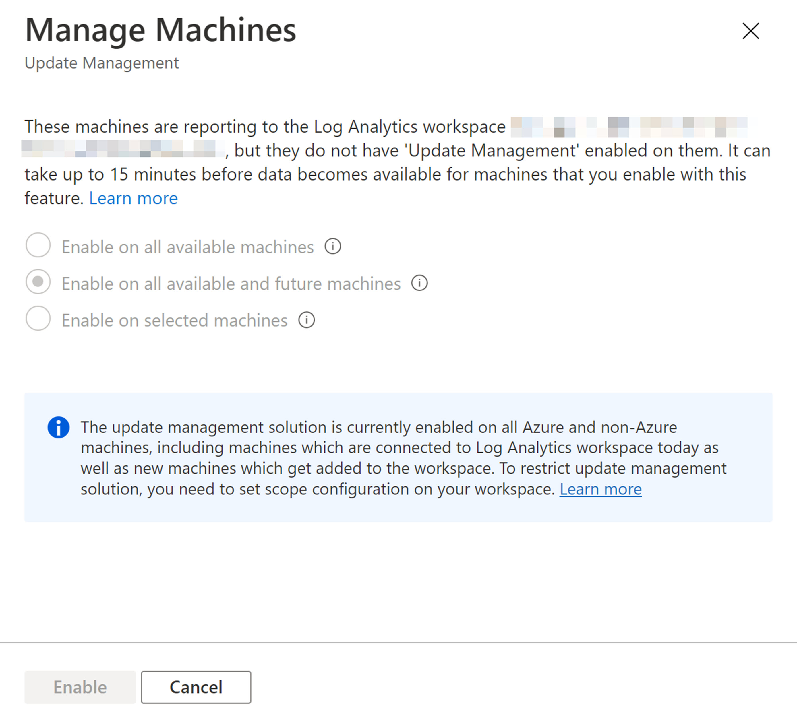 Azure Tip: Set Azure Update Management scope configuration to Enable on ...
