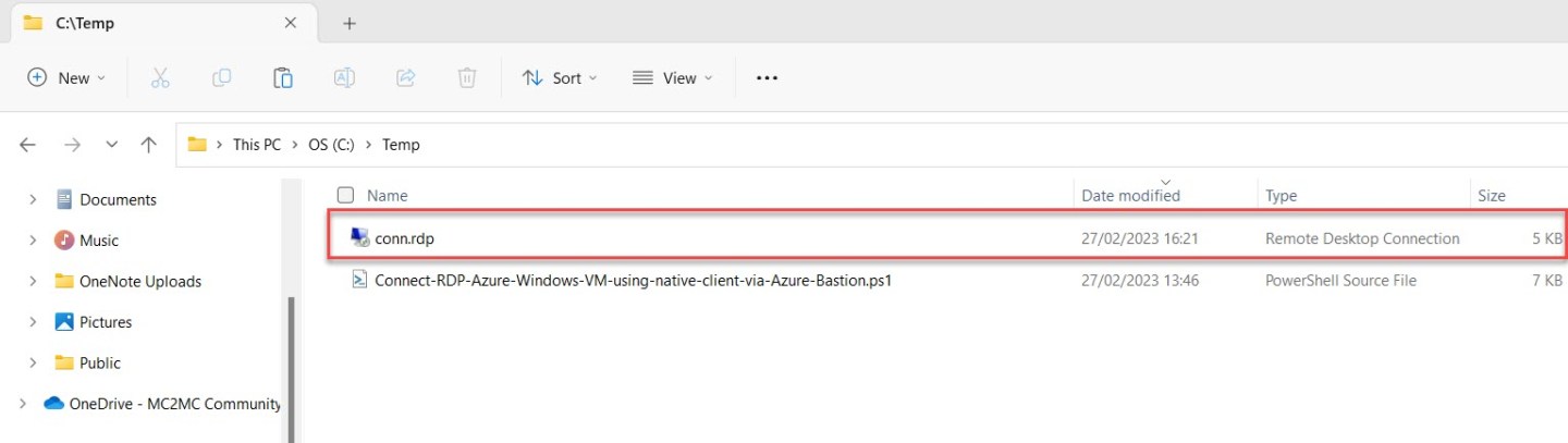 Connecting to an Azure Windows VM using an Azure PowerShell script and ...