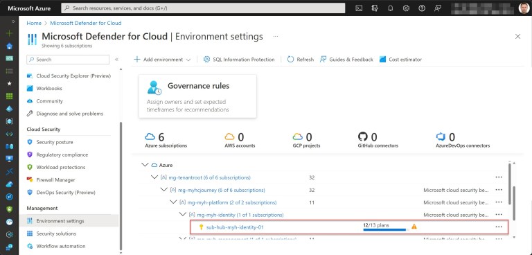 Onboard an Azure subscription in Microsoft Defender for Cloud using an ...