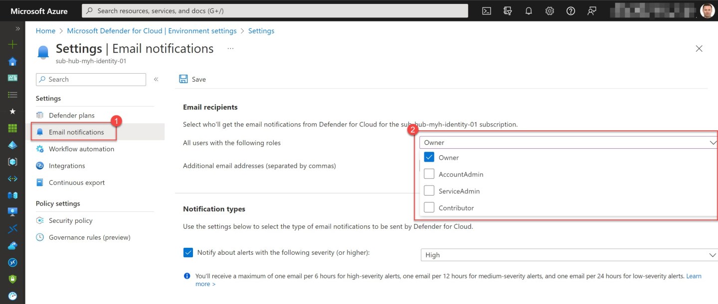 Azure Tip: Set up email notifications for high-severity security alerts ...