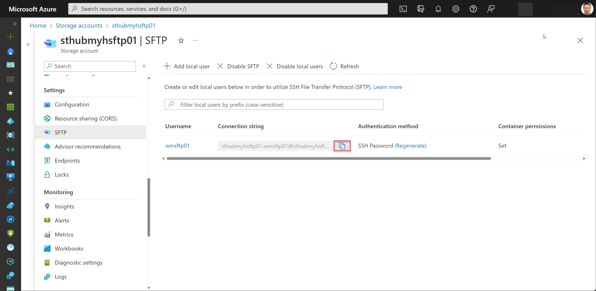 Connect and transfer files to an SFTP enabled storage account – Wim ...