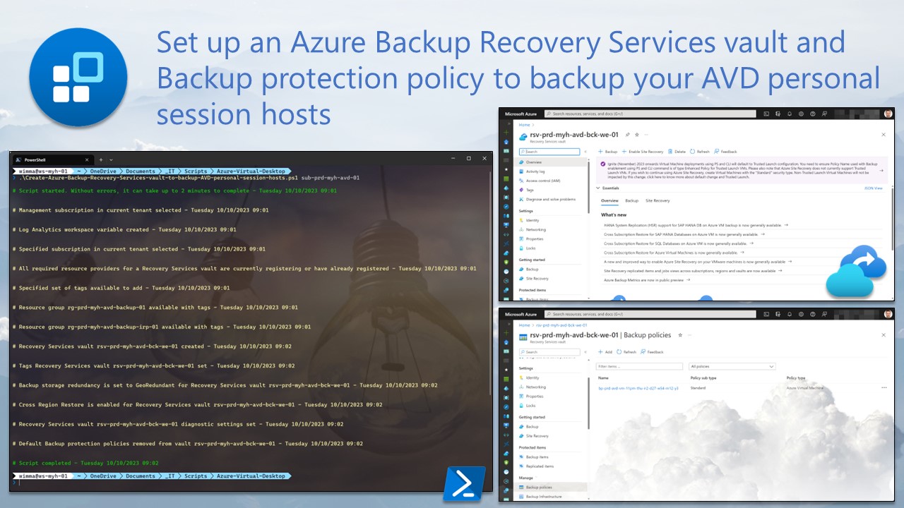 Azure Backup – Wim Matthyssen