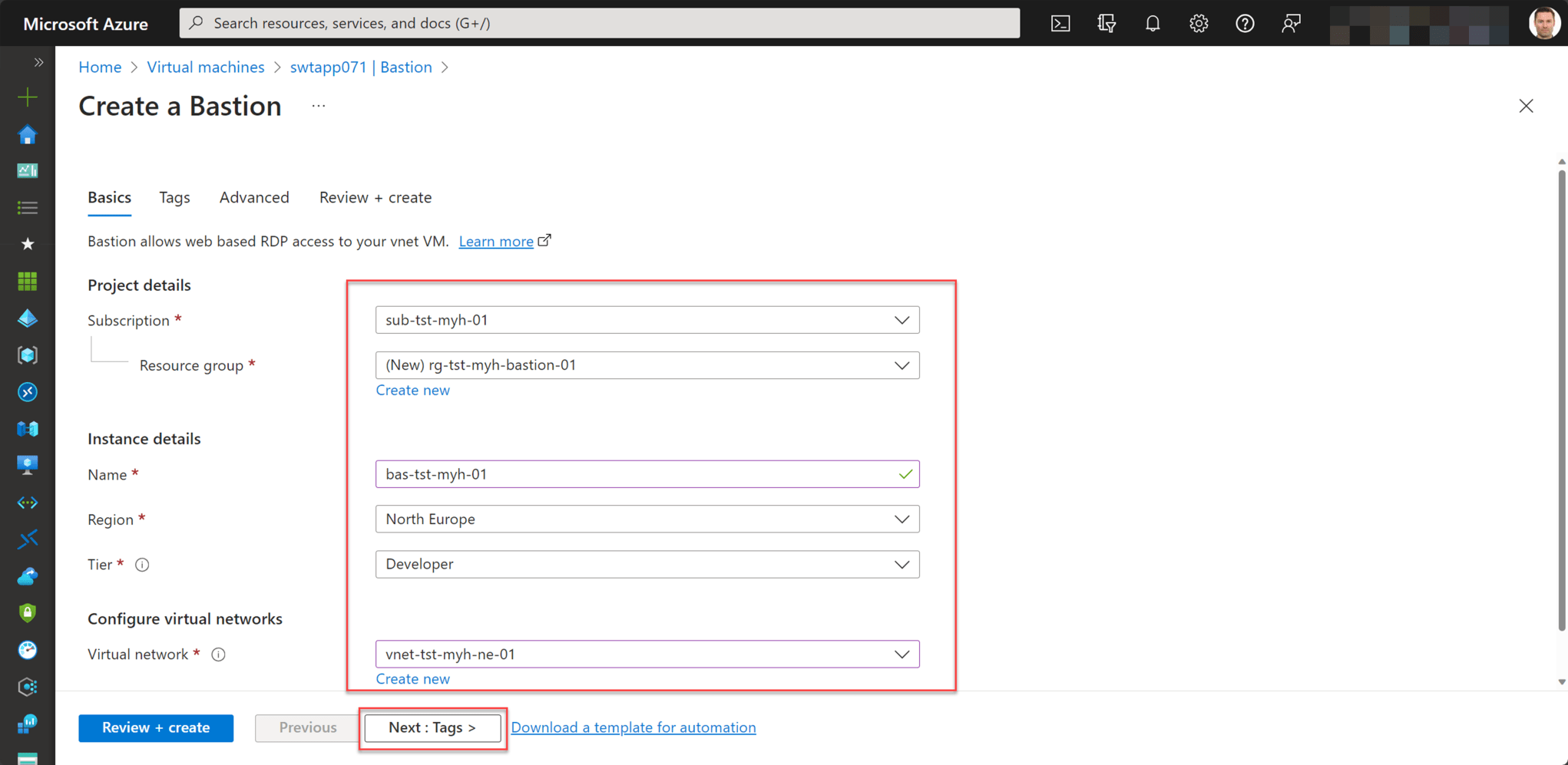 Azure Bastion Configuring and utilizing the Bastion Developer SKU