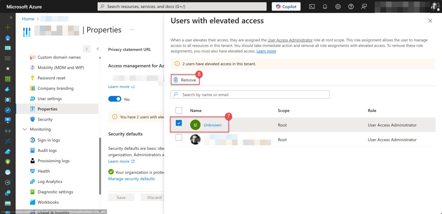 How to remove elevated access for users in the Azure Portal Wim