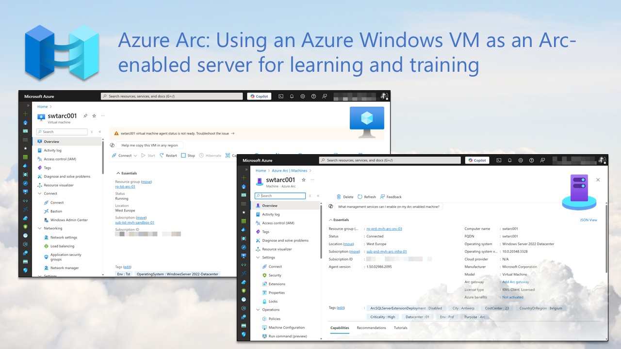 Azure Arc: Using an Azure Windows VM as an Arc-enabled server for