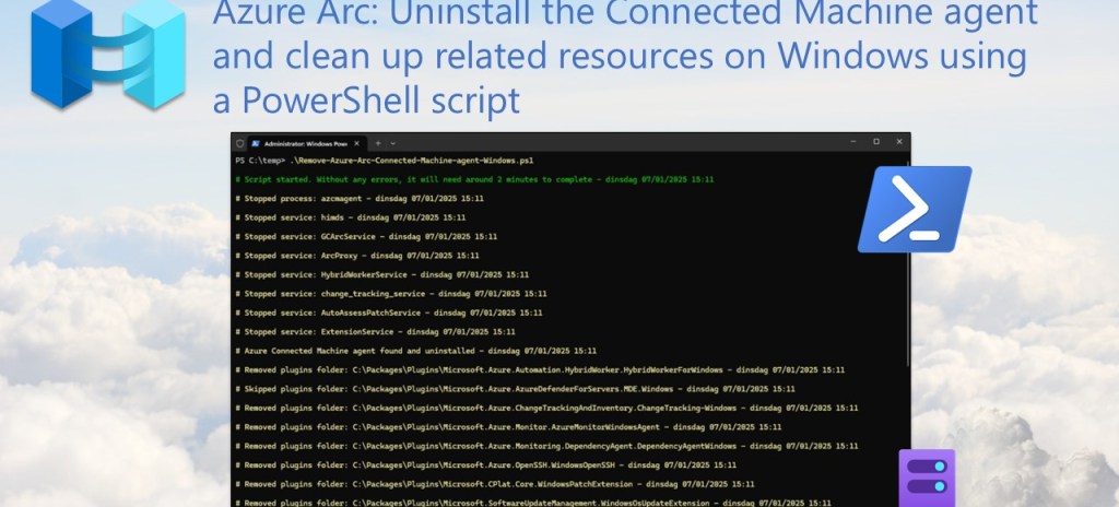 Azure Arc: Uninstall the Connected Machine agent and clean up related ...