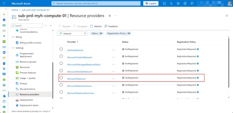 How to register all required Azure Compute resource providers with ...