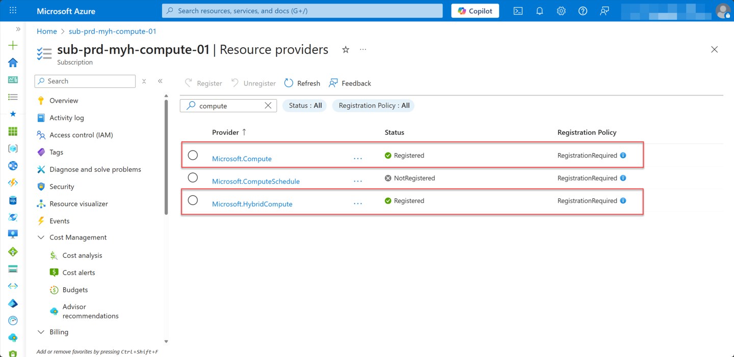 How to register all required Azure Compute resource providers with ...